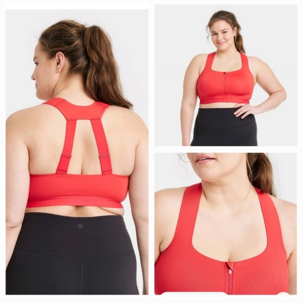 Women's Sculpt High Support Zip-Front Sports Bra - All In Motion